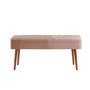 Hanah Home Banco 0900 - 2, Nogal y Piedra, Banco Elegante y Versátil de Tablero de Partículas, 90 cm Ancho x 39 cm Profundidad x 40 cm Alto